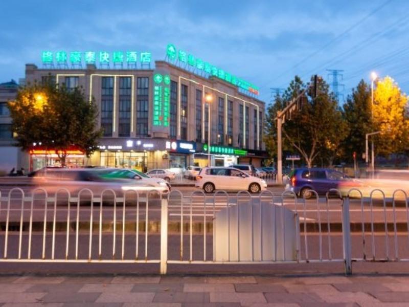 Greentree Inn Shanghai Minhang District Beiqiao Subway Station Express Hotel Exterior foto